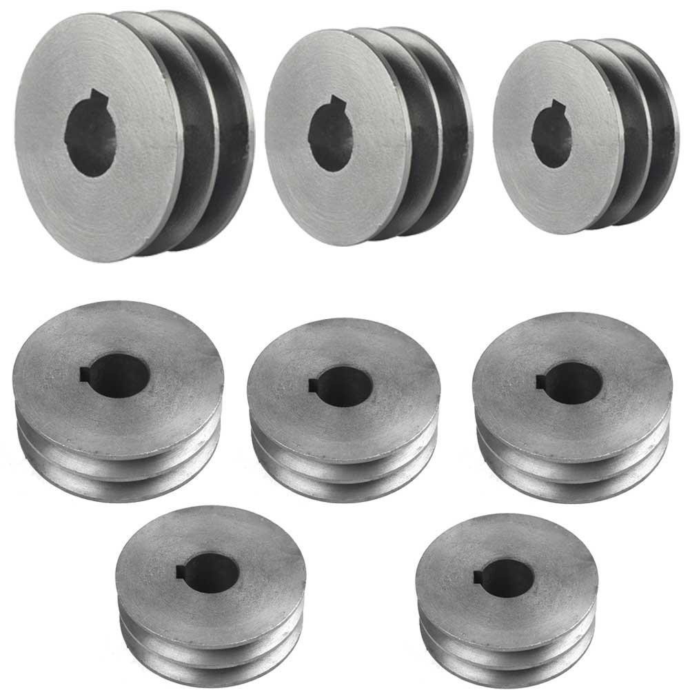 V-Belt Pulley Bore V-Belt Sheave A Type Double Slot Cast Iron Pulley Motor Dia Power Tool Accessories(50x31x19mm - View #7