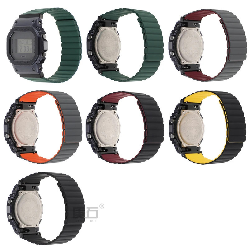 K Mod per Casio GA2100 ga2110 GA-B2100 cinturino per orologio con lunetta cinturino in silicone modificato per cinturino in rovere da fattoria accessori da uomo di ricambio  1511
