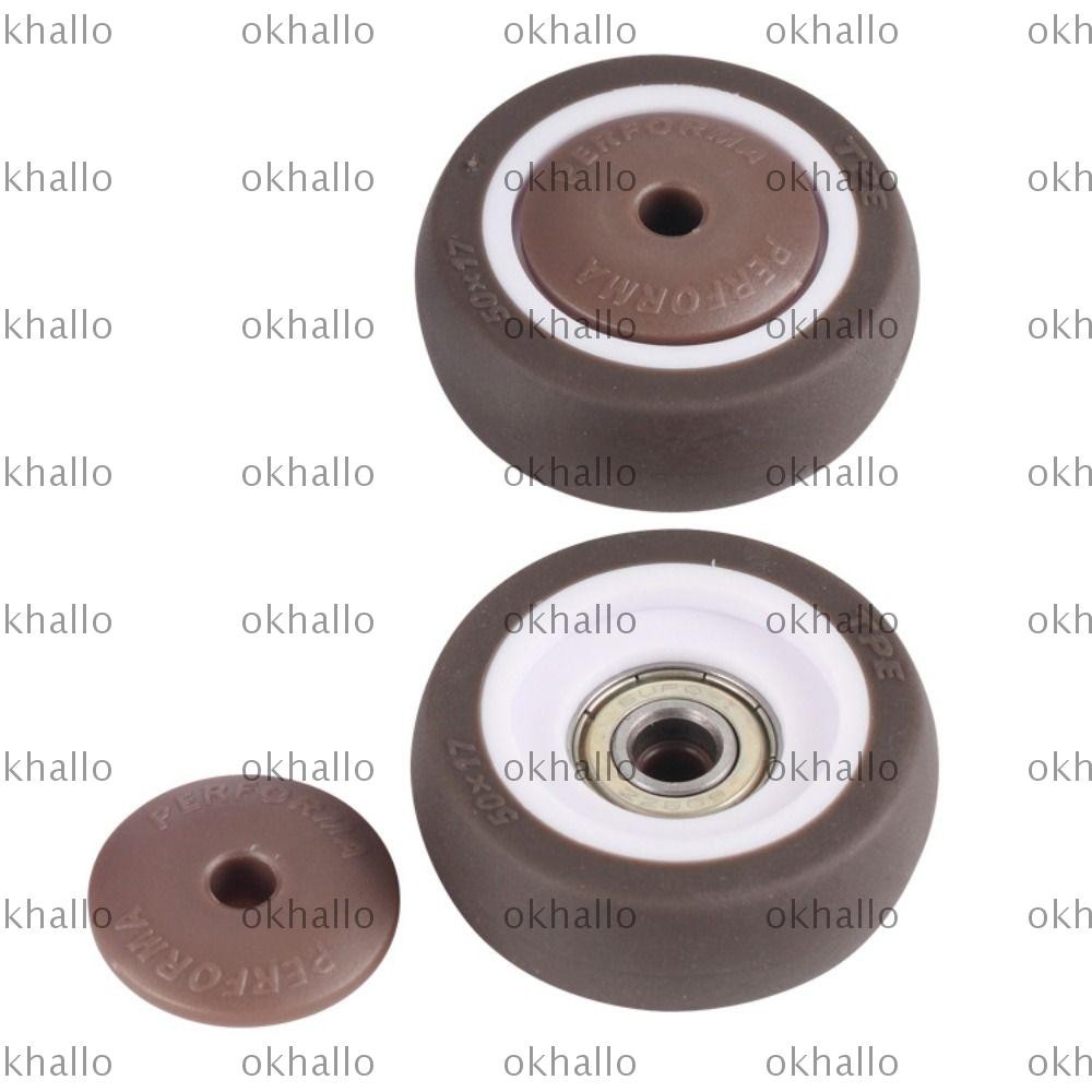 OKHALLO ⇥ Rubber Casters, TPR Mute Trolley Wheels, Replacement Suitcase ...