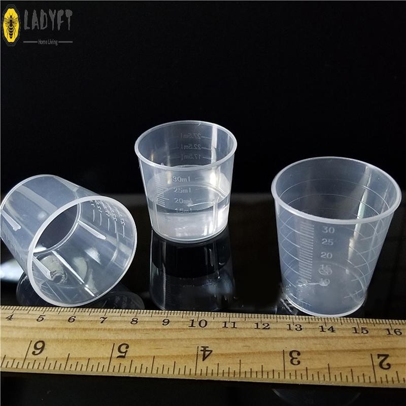 Auto~Measuring Cup Cooking Double Scale Kitchen Medicine Plastic ...