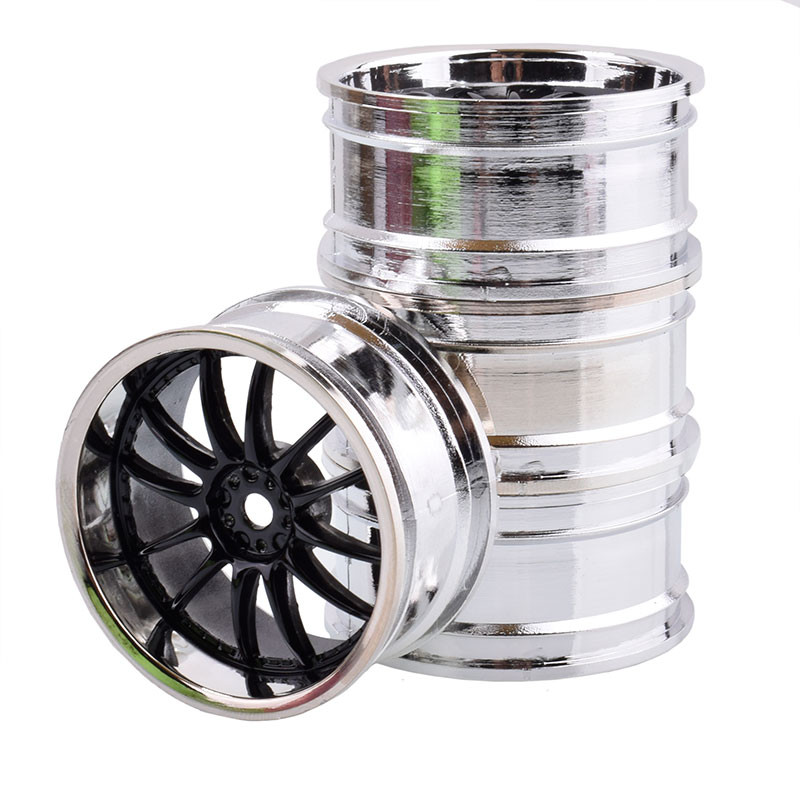 RC 4pcs Wheel Plastic Rim Set 3mm Fit HSP HPI 1:10 On-Road Racing Car ...