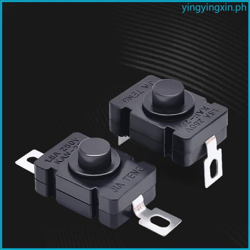 YIN 10 Packs for DC 30V 1A Micro ON Torch Flashlight Type DIY Latching ...