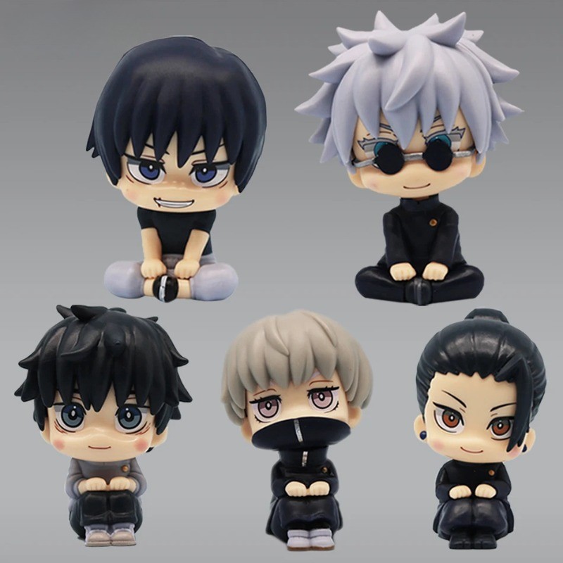 Set De Figuras De Anime Jujutsu Kaisen – Gojo, Geto, Yuta Y Toji – Estatuas De PVC De 10 Cm Para Decorar Y Coleccionar
