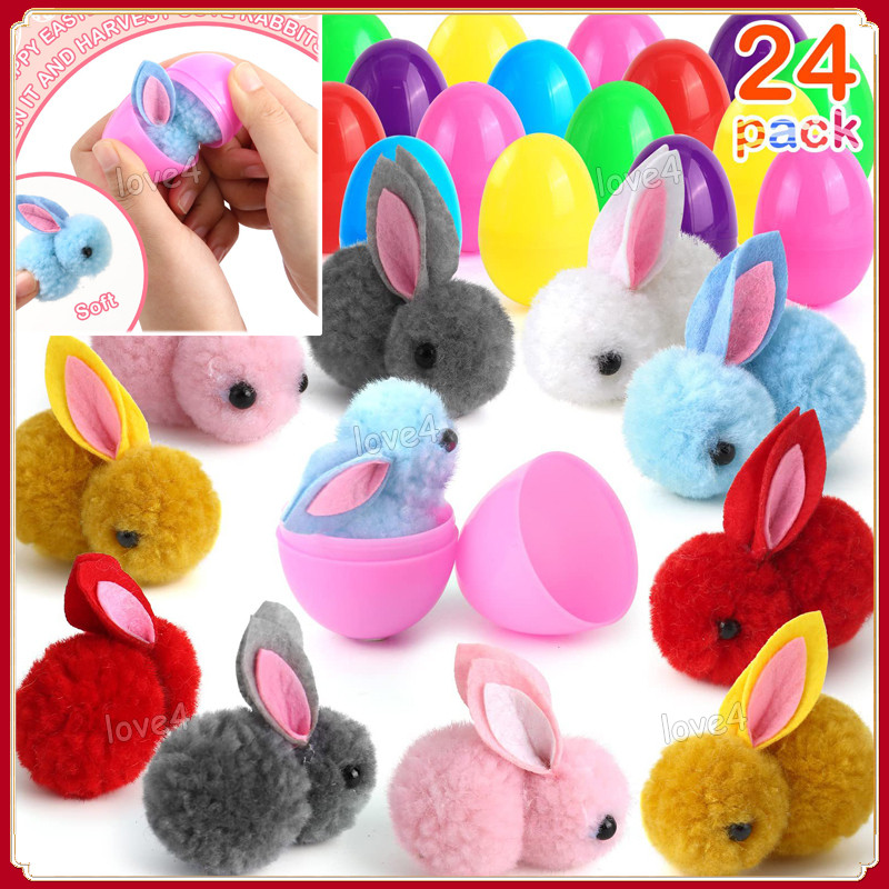 10Pcs Surprise Egg Gift Upgraded Easter Plush Bunny Easter Basket ...
