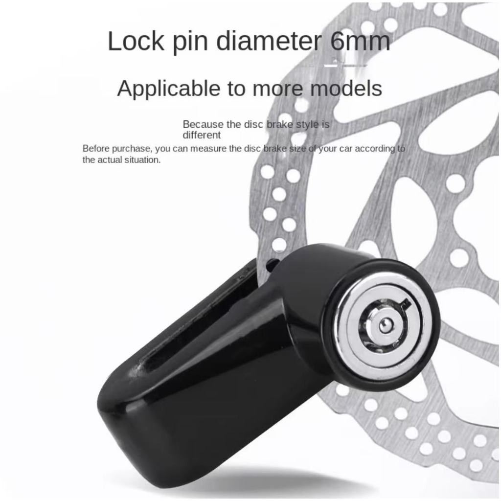 Disc Brake Lock Motorcycle Electric Scooter Bike Anti-theft Security ...