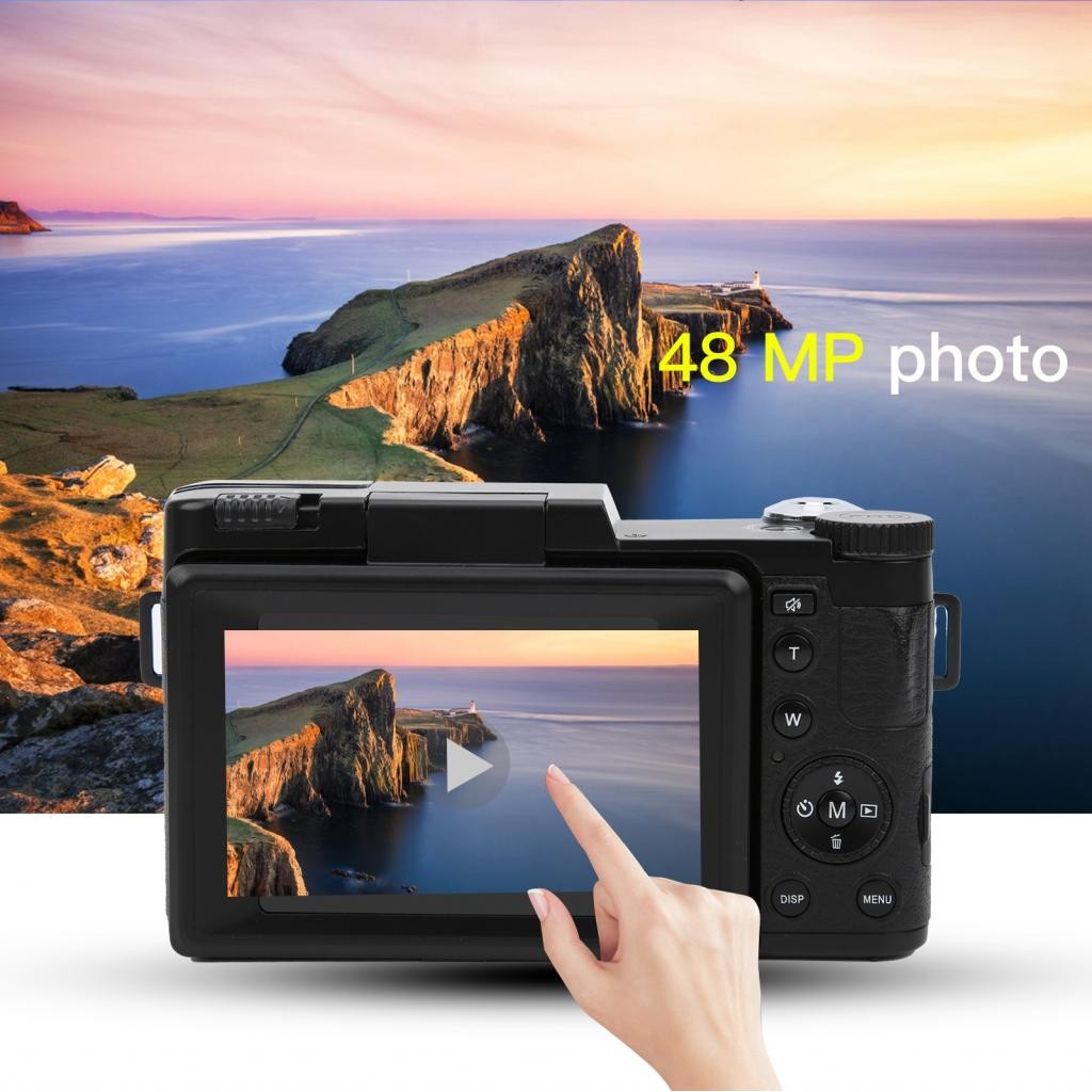 Vlogging Camera JPEG AVI Digital 3in LCD Screen for Amily Gatherings ...