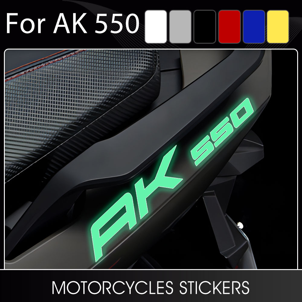 Glow in the dark Sticker Motorcycle Decal AK550 Logo Sticker Kymco AK ...