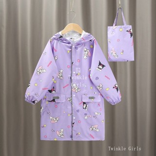 Free Storage Bag Kuromi Cinnamoroll Raincoat Kids Melody Hello Kitty Waterproof Raincoat Kids Outdoor Portable Rainwear Shopee Philippines