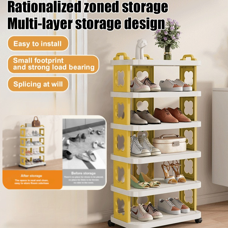 [All Size Shoes Store/Easy Install DIY Combination] Multi-Layer Wheeled ...
