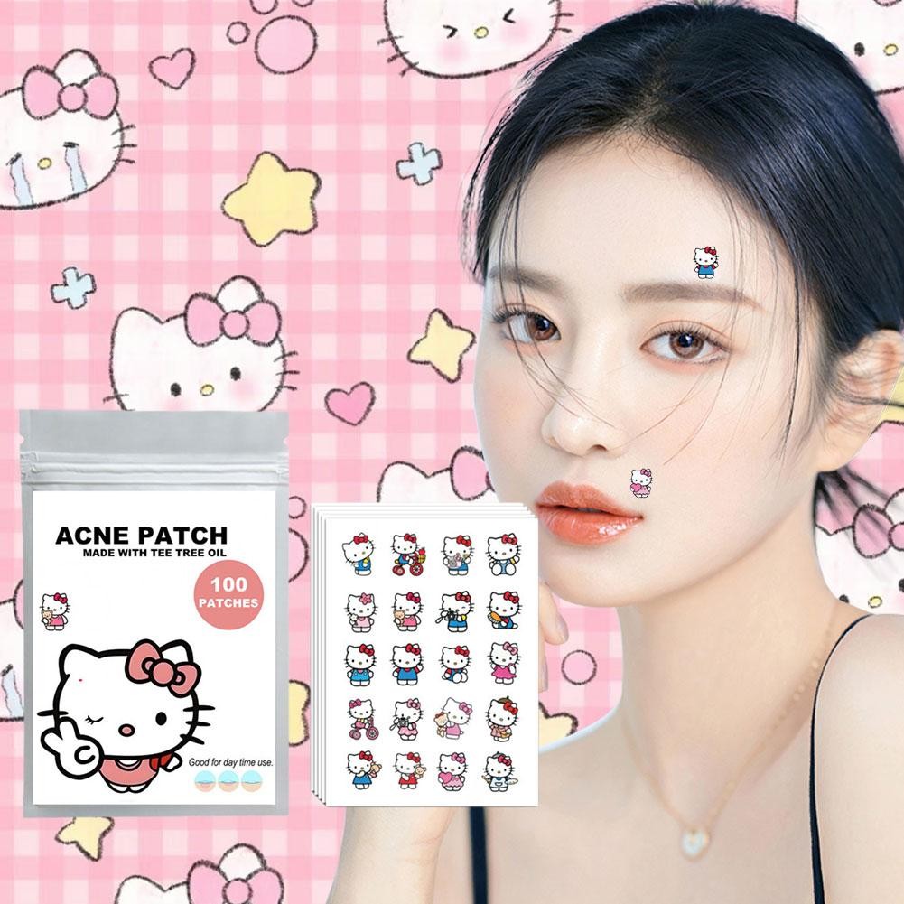 100pcs HelloKitty Acne Patch Cover Acne Patch Sanrio Series Acne Patch ...