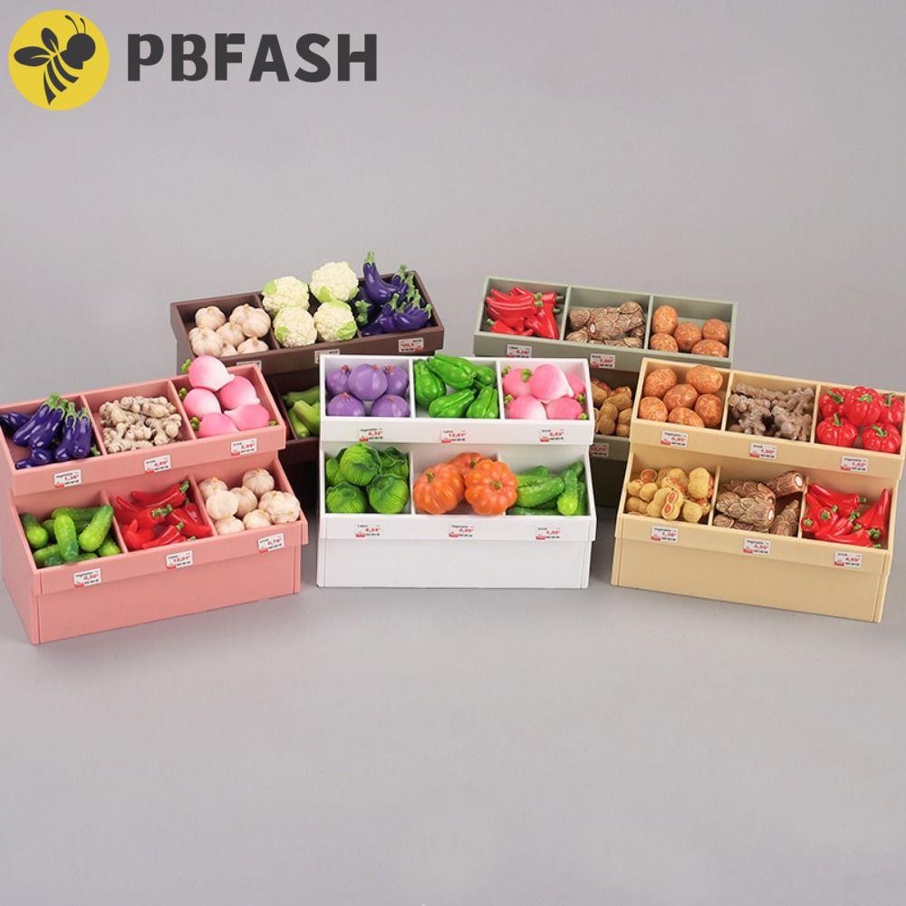 PBFASH Doll Mini Vegetable Rack, Miniature Furniture Storage Rack ...