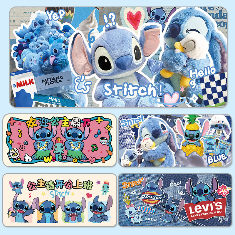 Stitch Mouse Pad Oversized Cute Cartoon Girl Dormitory Large Size ...