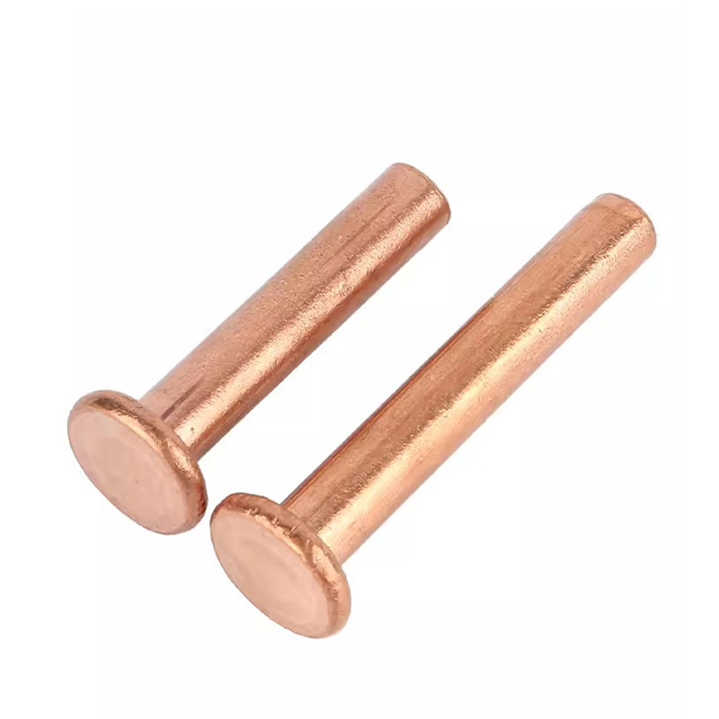 Brass Flat Head Rivet M1.5 M2 M2.5 M3 M4 M5 M6 M8, Copper Solid Rivets ...