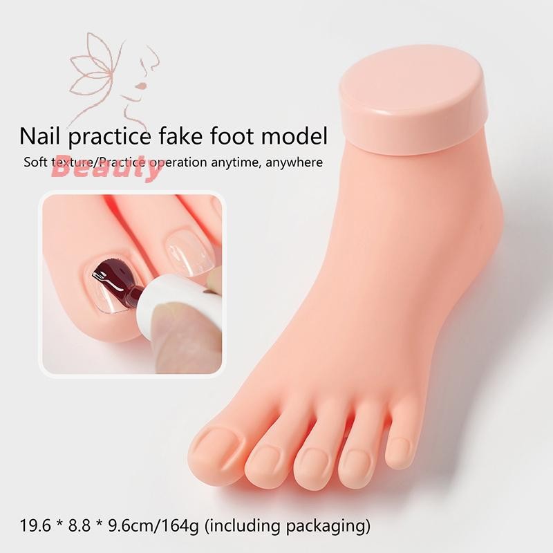 [permanentnew] Toe Nail Training Model Flexible Silicone Practice Fake ...