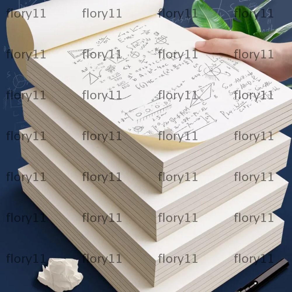FLORY11 Blank Draft Paper, Beige Eye Protection A4/B5 Calculation Paper ...