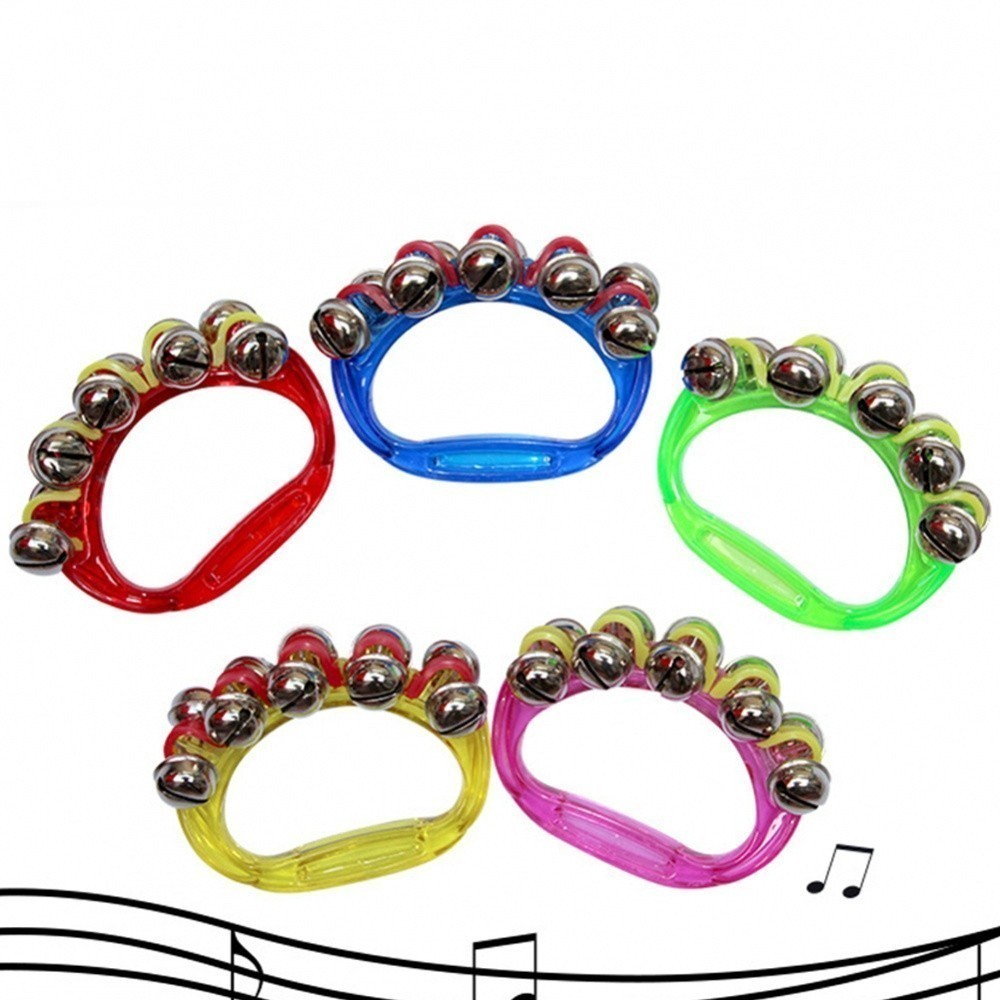 Tambourine Jingle Shaker Musical Instrument Percussion Plastic+Metal 10 ...