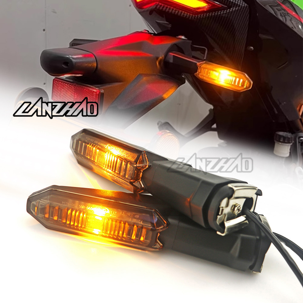 for KAWASAKI Z250 z300 z400 z650 Motorcycle LED Turn Signal Light ...