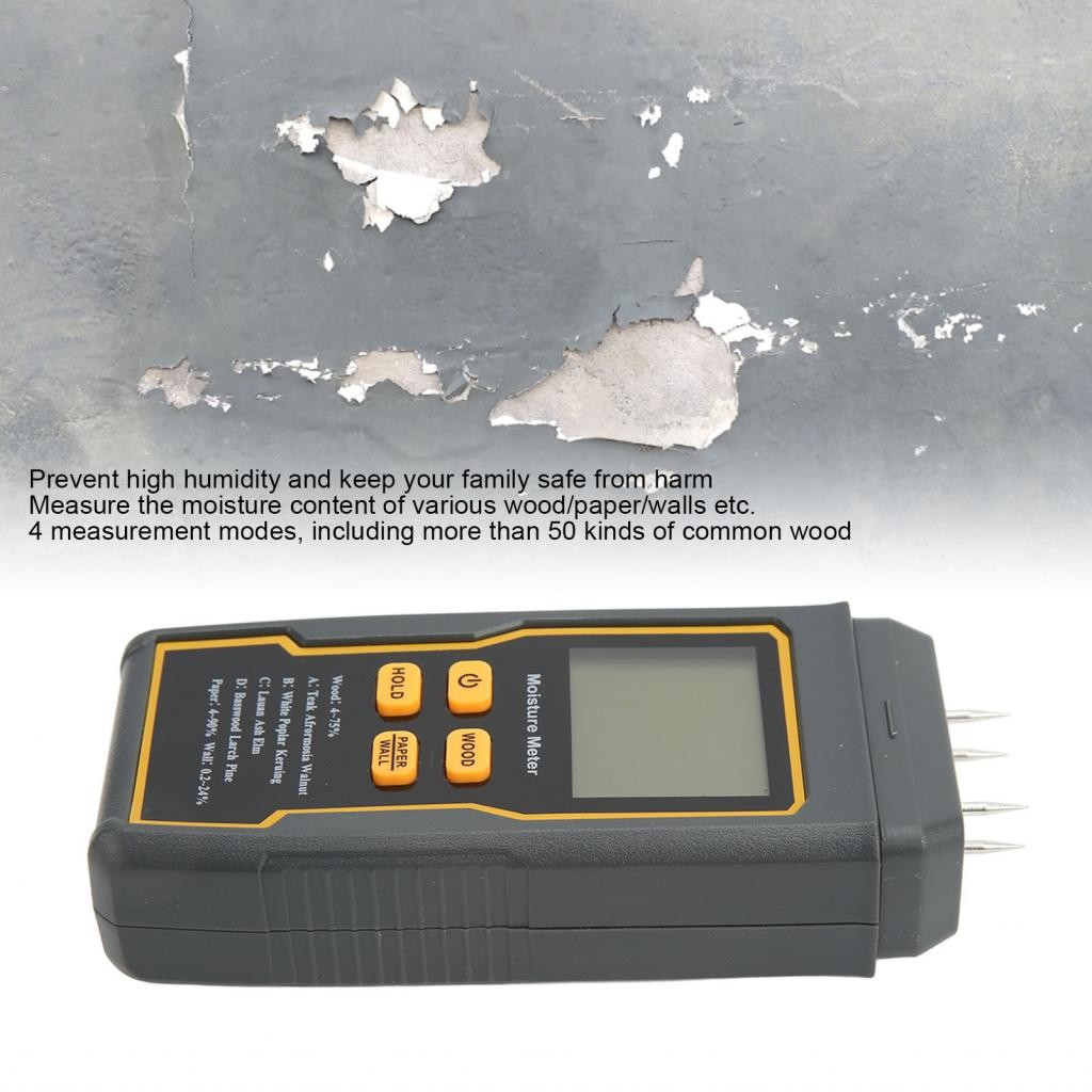 Cloudshop Digital Moisture Tester Water Leak Detection Backlight LCD ...