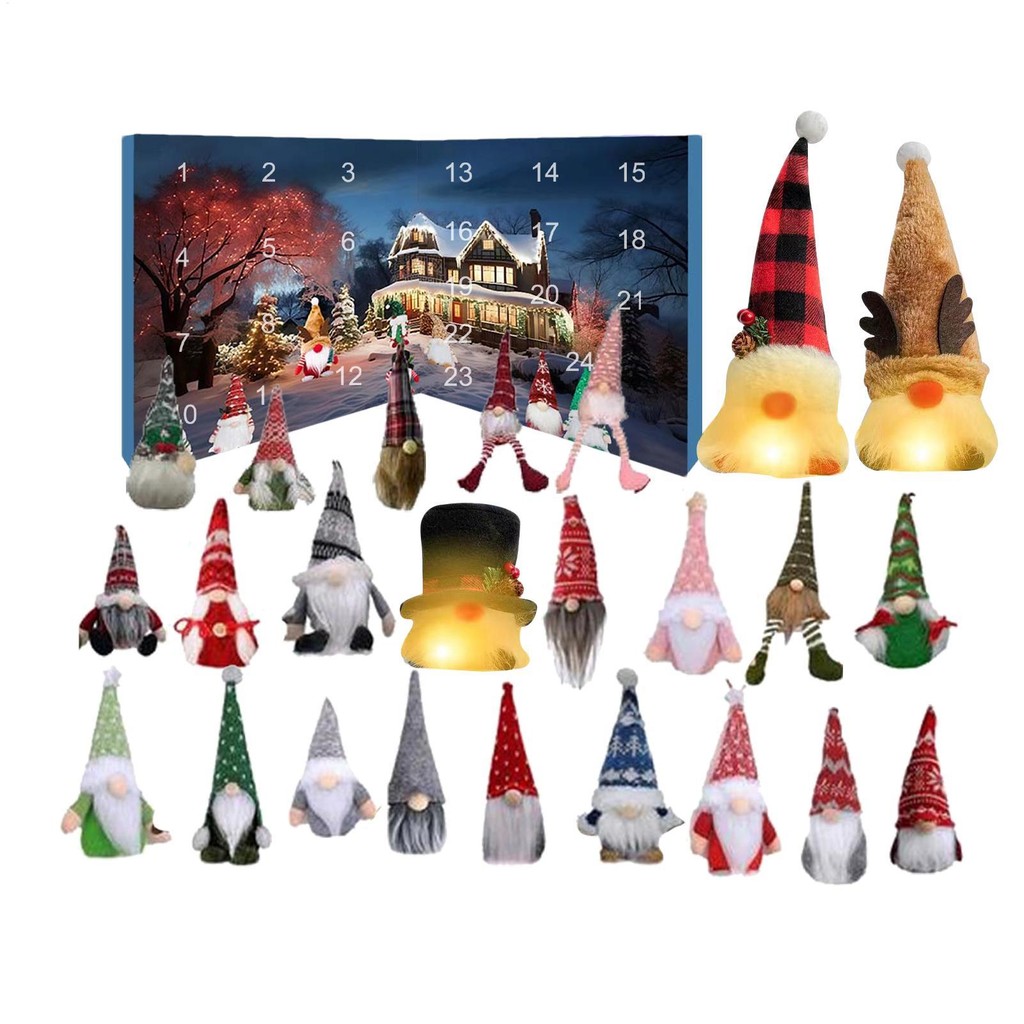 2024 Glowing Gnome Countdown Calendar 24 Days Calendar with Gnomes ...
