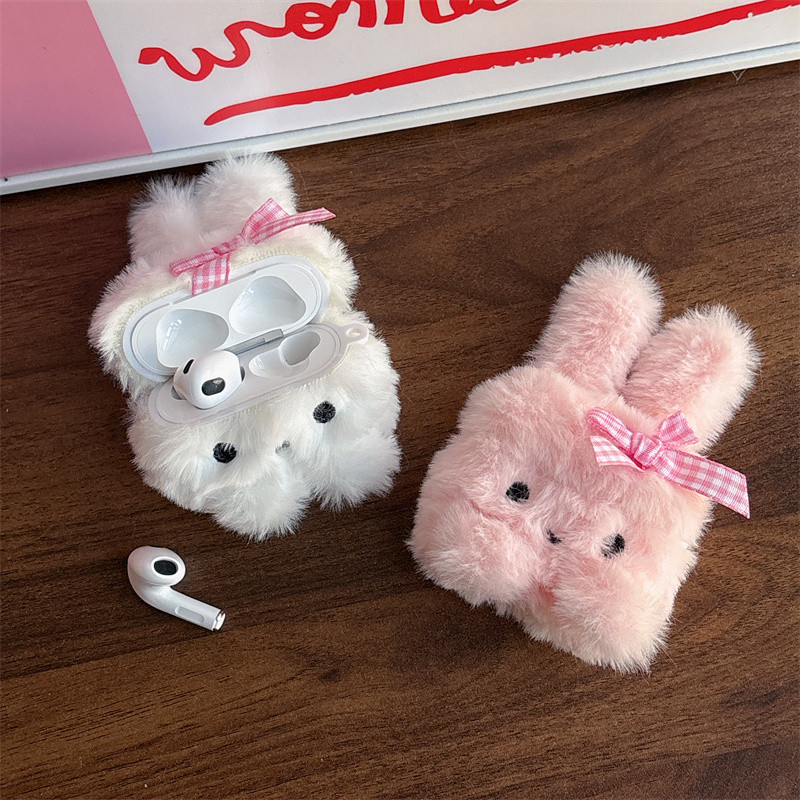 Miffy Rabbit Furry Fluffy Earphone Case For Airpods Pro2 Pro 4 3 2 1 ...