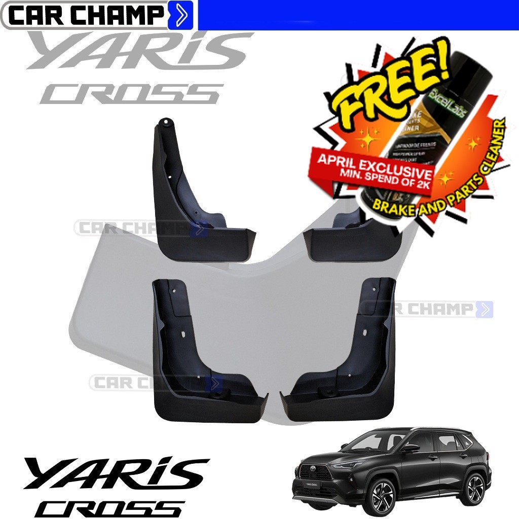 Premier Tailored Mud Flaps Set Of 4 For Toyota Yaris 2011-2023 – UK Made