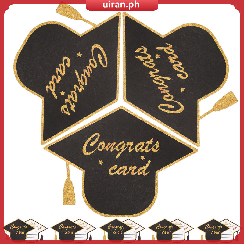 Graduation Cap Paper Cards For Friends Invitation Decorations ...