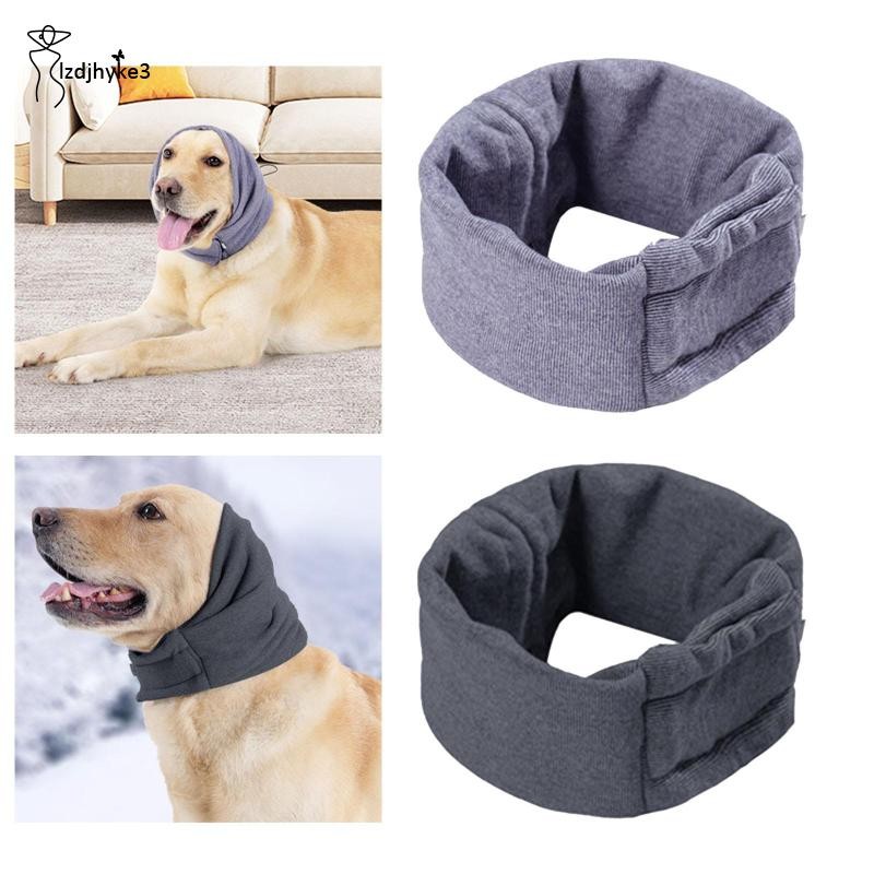 [lzdjhyke3] Pet Ear Wrap Dog Headband Noise Protection Snood for Dogs