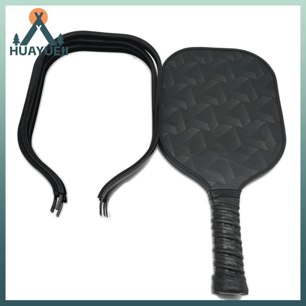 HUAYUEJI Pickleball Paddle Edging Strip, Black Carbon Fiber Frame Edge ...
