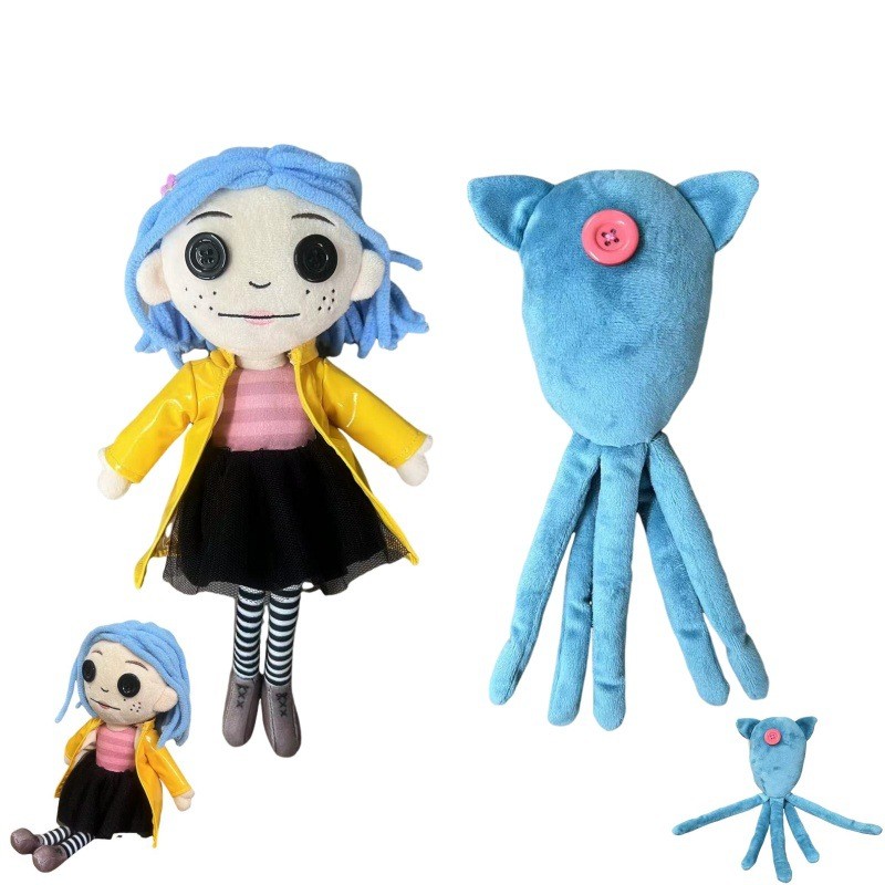Coraline Squid Plush Toy Anime Ghost Mother Stuffed Toys Xmas Gift ...