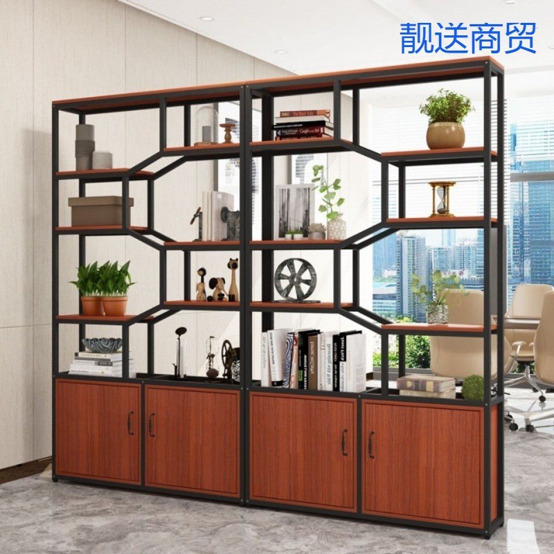Iron Screen Partition Office Storage Rack Showcase Living Room Display ...
