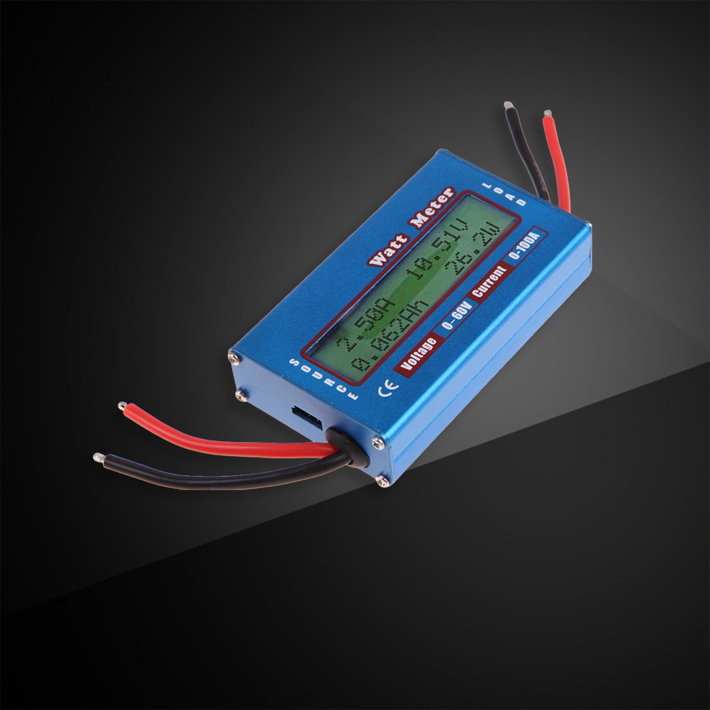 Simple DC Power Analyser Watt Volt Amp Meter 12V 24V Solar Wind ...