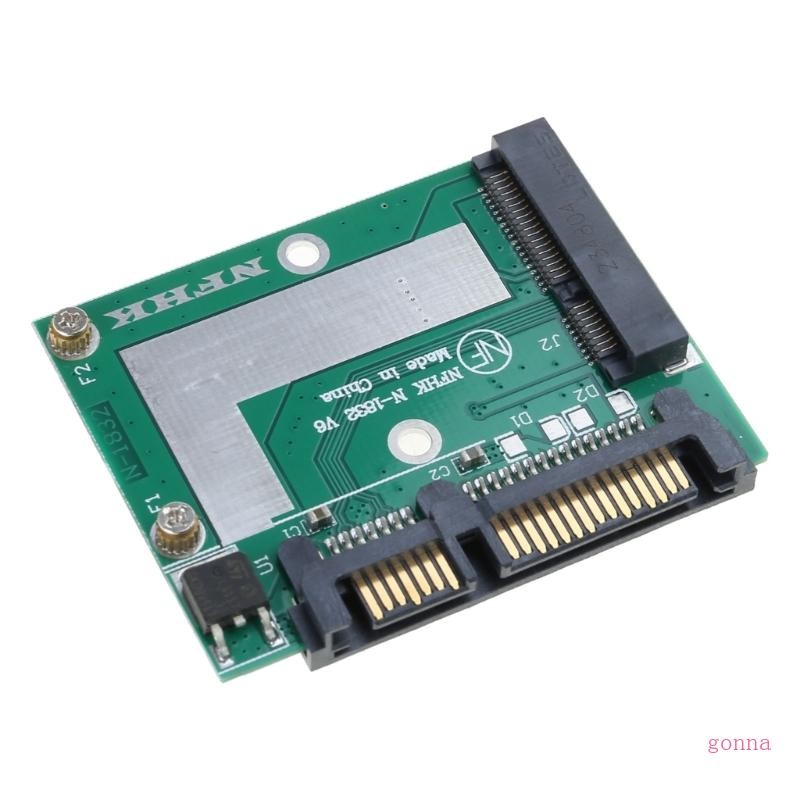 Adaptateur Mini PCIe MSATA Vers SATA 3 2.5" - Carte Convertisseur 6.0 Gbps
