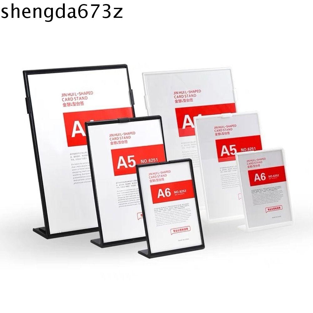 SHENGDA Acrylic Sign Holders, A4 a5 a6 Anti Drop Menu Display Stand ...