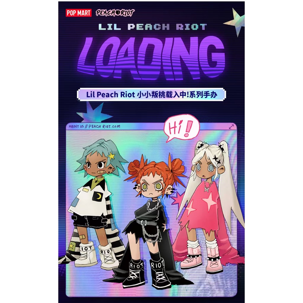 [100% Popmart Genuine Product] Lil Peach Riot Little Peach Loading ...