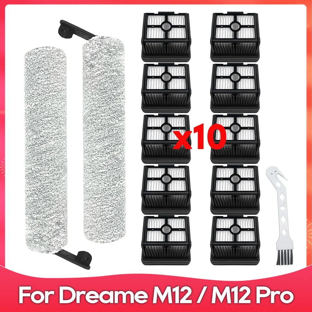 dreame-h12s-ae-m12-m12-pro-roller-brush-filter-robot-vacuum-cleaner
