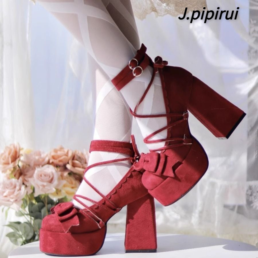 Princess Lolita bow high heels yv31220
