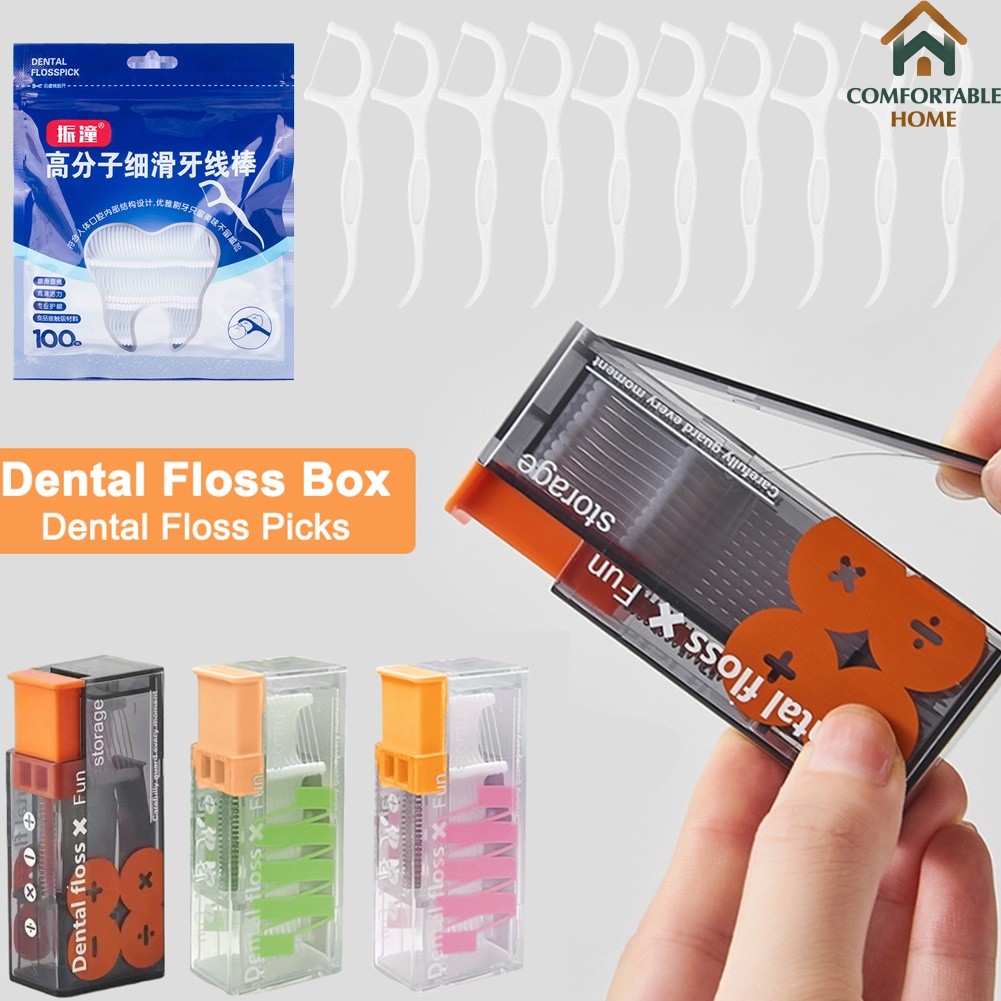 CHS Portable Dental Floss Box Automatically Pops Out Dental Floss ...