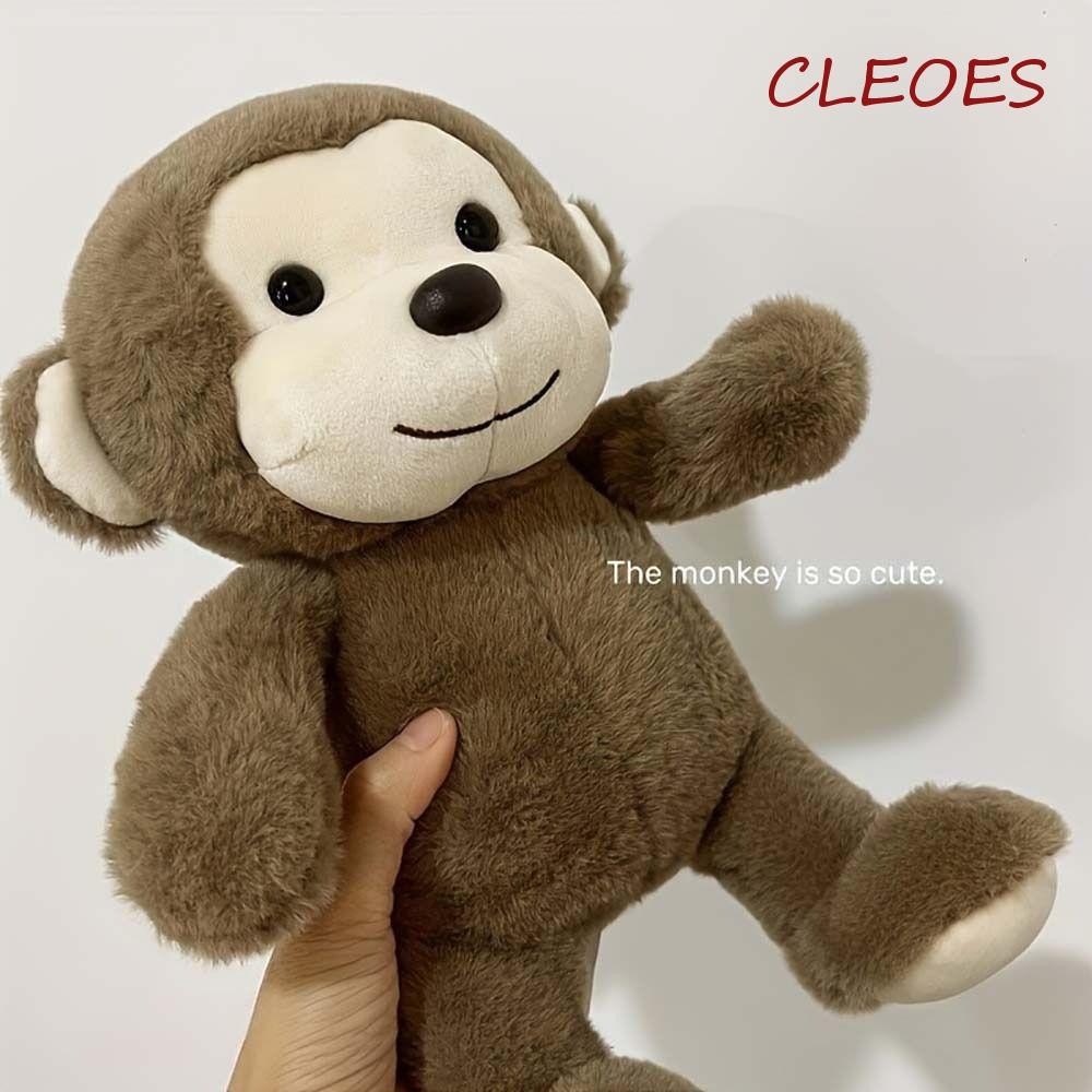 CLEOES Plush Monkey Toy, Wild Animals Super Soft Simulation Monkey Doll ...