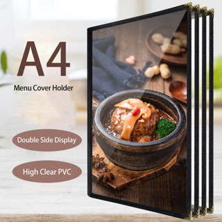 Menu Cover Cook Book Transparent Holder A4 Size Restaurant Cafe Bar ...
