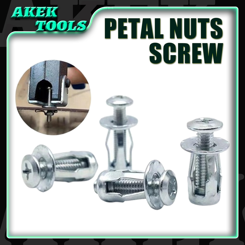 Car License Fixed Screw Metal Rivet Nut 5PCS 10PCS, M5 M6 Iron Skin ...