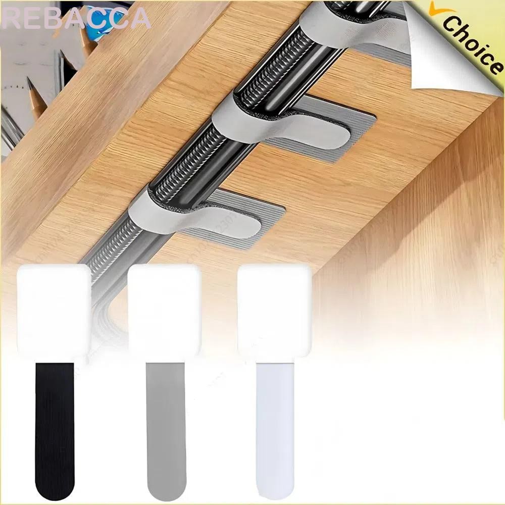 REBACCA 50pcs Cord Organizer Straps, Reusable Fastening Data Cable