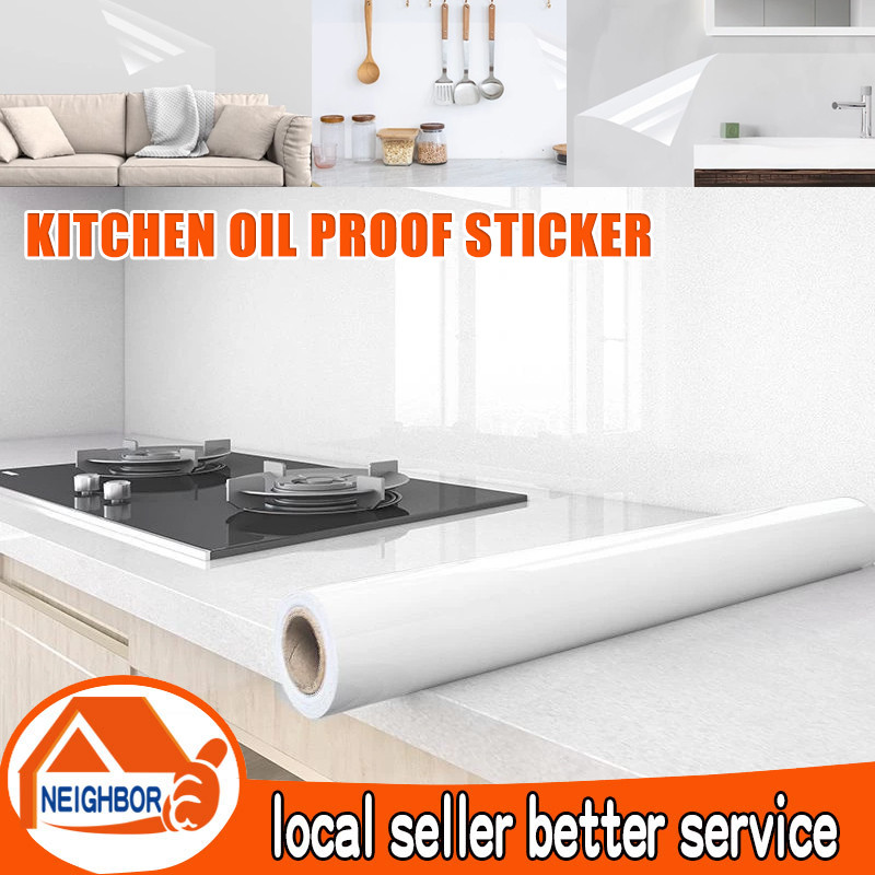 2m Oilproof Wallpaper For Kitchen Electrostatic Adsorption Transparent ...