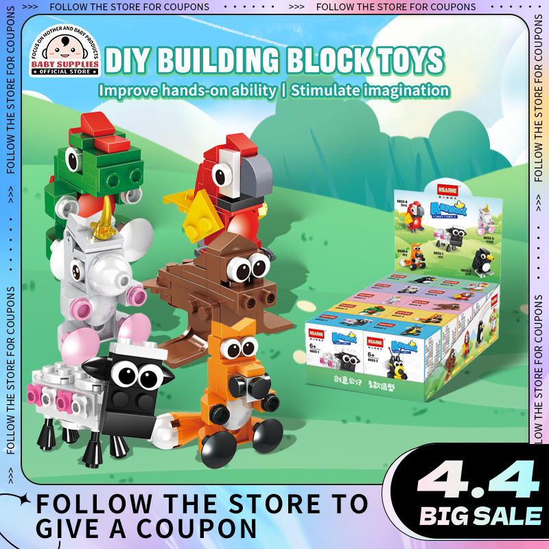 Baby Toys Mini Building Blocks Toys For Kids Toys 10 In 1 Building ...