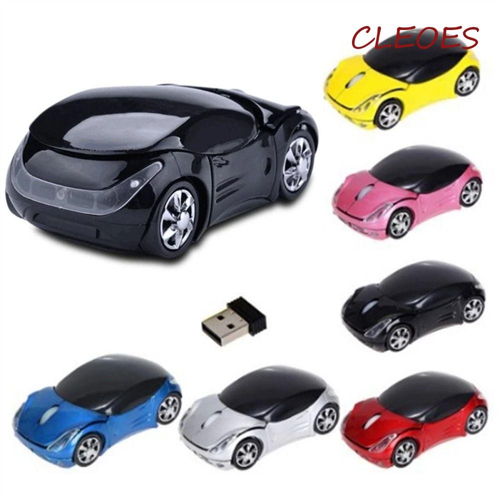 CLEOES Wireless Mouse Laptop Ergonomic Game Mice Car Shaped Sports Car ...