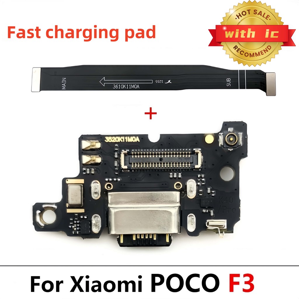 For Xiaomi Poco F3 M2012K11AG Fast Charging Board USB Port Interface ...