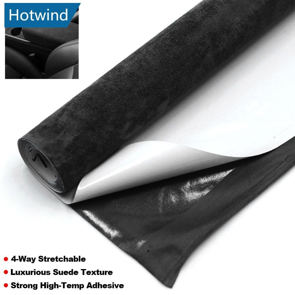 HW 20x30cm 20/30/40/50x150cm Suede Fabric Self-adhesive Adhesive Cloth ...