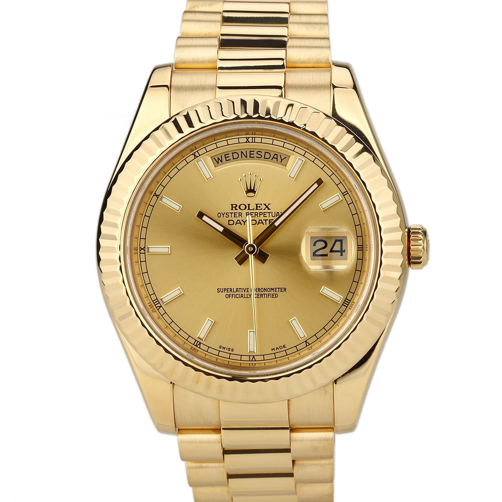 Rolex Sunday Calendar Type Date Week Gold Men's Watch218238 Rolex ...