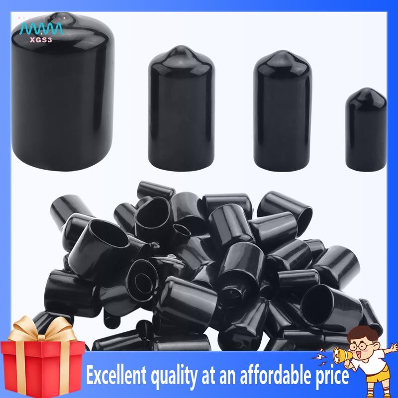 【hzscqdzyxgs3】 80 Pieces Rubber End Caps Flexible Bolt Covers Screw