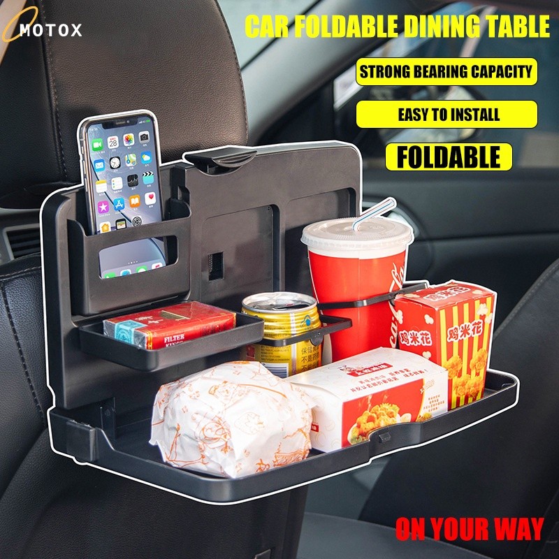 MOTEX table car folding dining table universal rear seat rack drink ...