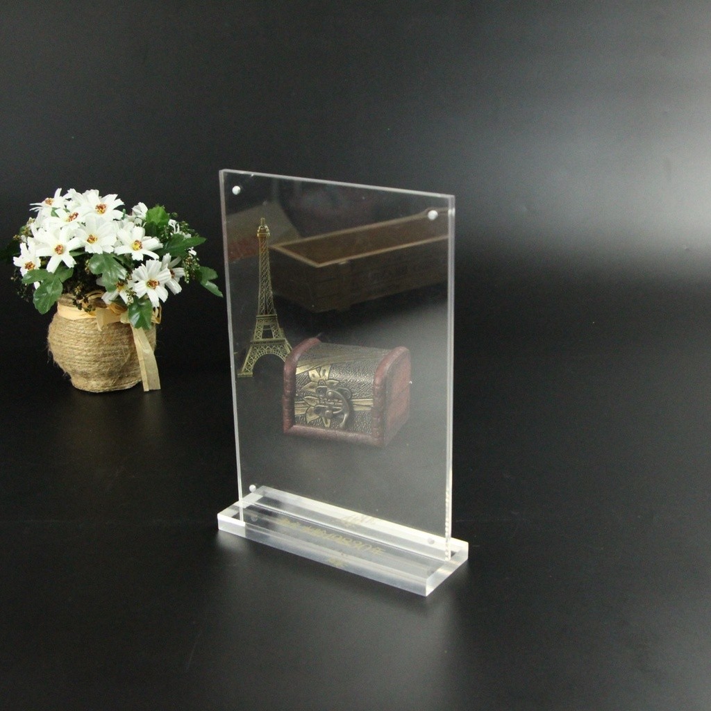 Customization T Type Strong Magnetic Table Card Organic Glass Wine Tag ...